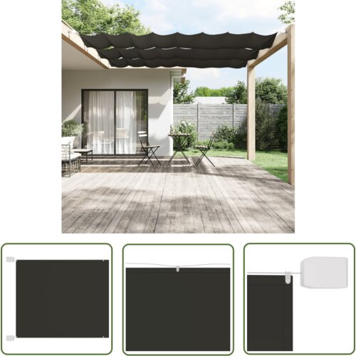 The Living Store Vertikalna markiza antracit 60x1000 cm tkanina oxford - Vertikalna Markiza, (21743366) Cene