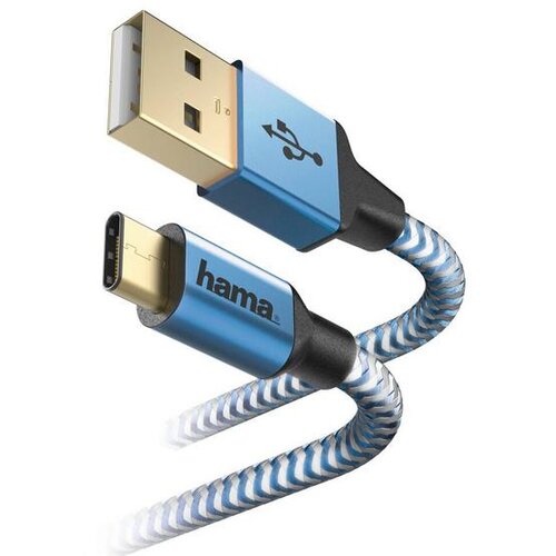 Hama Reflected USB-A - Lightning kabel 1,5 m moder 201553, (5000277616) Cene