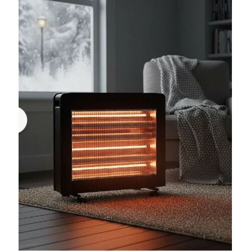 Rosberg Grelec halogenski 1200W - 2400W, varnostno stikalo, črne barve, (5000089618) Cene
