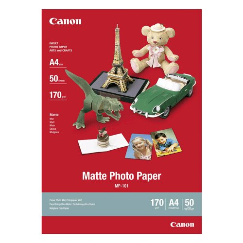 Canon papir MP-101 A4; A4 / matt / 170gsm / 50 listov 7981A005AC Cene