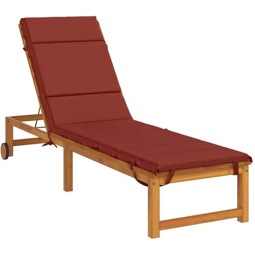  Jastučić za ležaljku GEMERT 100% poliester Crvena - Crvena 200 x 55 x 3 cm Melange Slike
