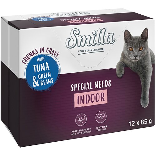 Smilla Indoor koščki z zelenjavo 12 x 85 g - s tuno in stročjim fižolom Cene