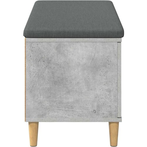  Klupa za hodnik s jastukom Betonski sivi 60 x 38 x 46 cm Slike