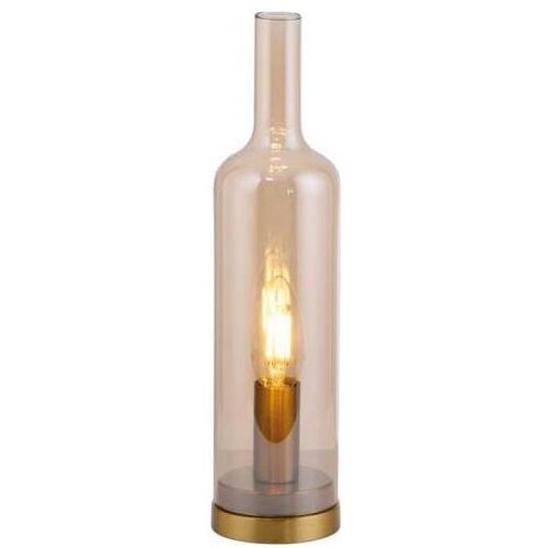Just LIGHT. 14006-27 - Stona lampa BOTTLE 1xE14/25W/230V bežna/dimljena Slike