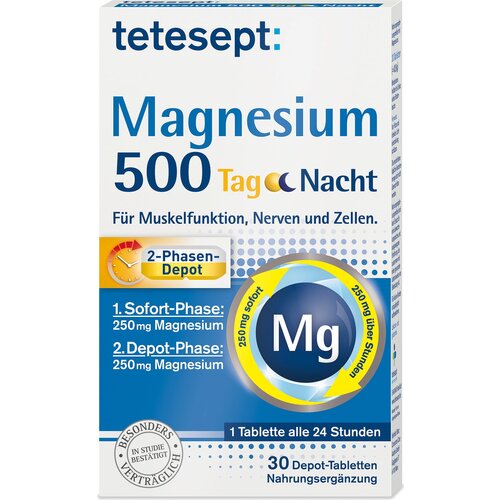 TETESEPT Magnezij 500 - Dan / Noč - 30 tabl. Cene