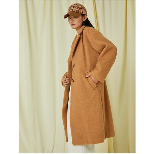 Koton Coat - Brown - Double-breasted Slike