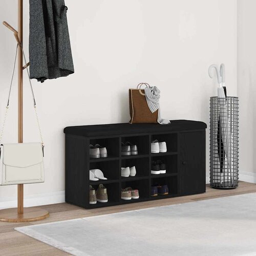  Klupa za pohranu Crni hrast 102 x 32 x 50 cm Konstruirano drvo Slike