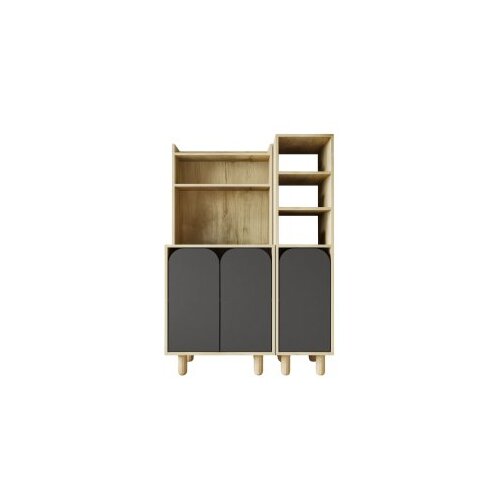Hanah home vi&amp;scaron;enamenska polica parma 3 sapphire hrast anthracite Slike