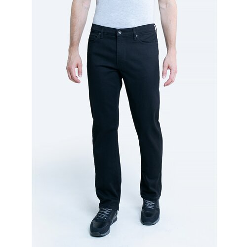 Big Star Man's Straight Trousers 110113 Black Denim-901 Cene