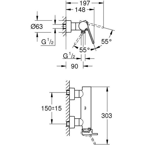 Grohe kopalni&scaron;ka armatura enoročna za kad plus 33577003 Cene