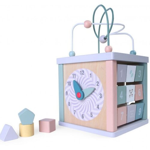 ECO TOYS drvena kocka za razvijanje motoričkih sposobnosti Cene