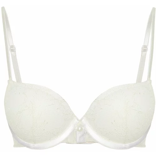 Trendyol White Lace Accessory Detailed Covered Bra