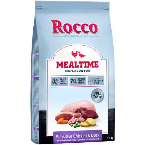 Rocco 10 kg + 2 kg gratis! 12 kg Mealtime suha hrana - Piletina i pačetina