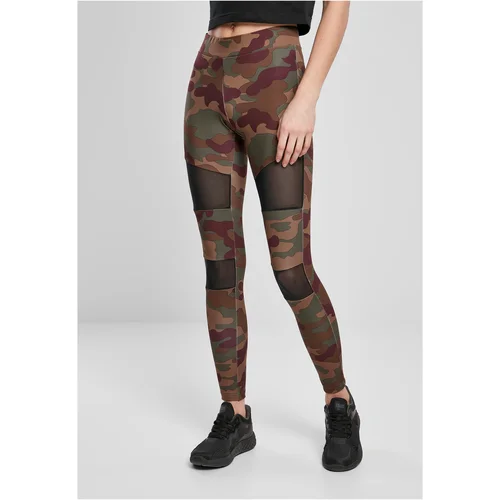 Urban Classics Camo Tech Mesh Women's Redwood Camouflage Leggings