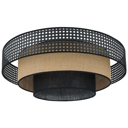  Brilagi - LED stropna svetiljka DAKOTA LUNETA LED/12W/230V prečnika 60 cm crna/ratan Slike