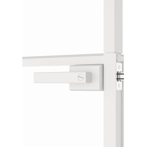  vrata bijela 83x201,5 cm kaljeno staklo i aluminij tanka Slike
