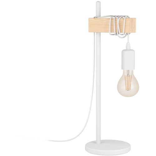 Eglo Townshend stolna lampa E27, 50 cm, bijela/drvo, 33163 Cene