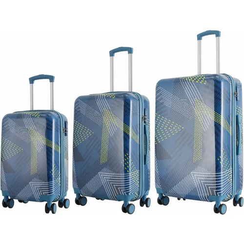 Semiline Unisex's ABS Suitcase Set T5652-0