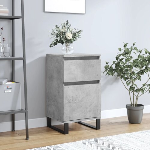  Komoda siva boja betona 40 x 35 x 70 cm od konstruiranog drva Cijene