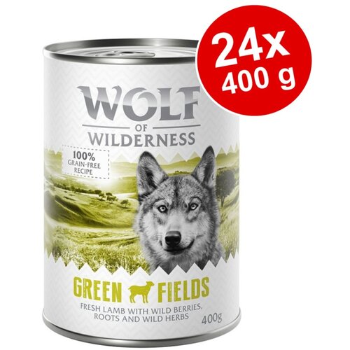 Wolf of Wilderness Varčno pakiranje Adult 24 x 400 g - Mešano pakiranje: jagnjetina & raca Cene