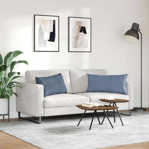 VidaXL jastučići za sofu 2 pcs plava 80 x 40 cm kordura tekstil Slike