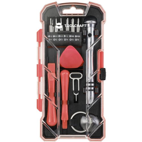 Toolcraft TO-7746381 majstor, Smartphone set za popravak u kovčegu 18-dijelni Slike