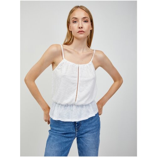 Orsay White Tank Top - Women Slike