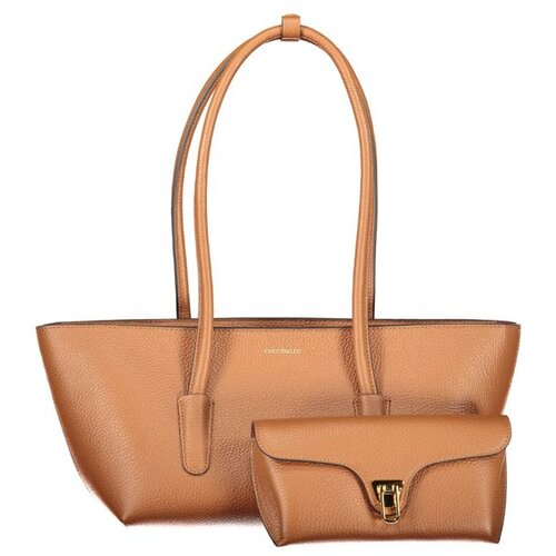 Coccinelle Double Beat Medium ženska kožna torba 28x16x14 cm smeđa Slike