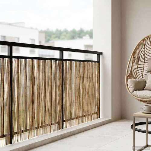  Vrtna ograja Karbonizirano 600 x 100 cm Trsje, (5000234000) Slike
