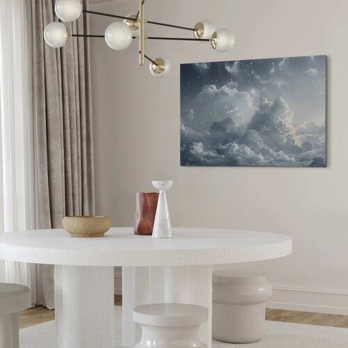  Slika - Astral Calm: Stars Scattered Over Delicate Clouds 90x60 Cijene