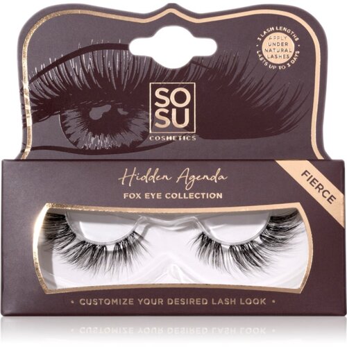 SOSU Cosmetics Hidden Agenda Fox Eye Collection umetne trepalnice odtenek Fierce 1 kos Cene