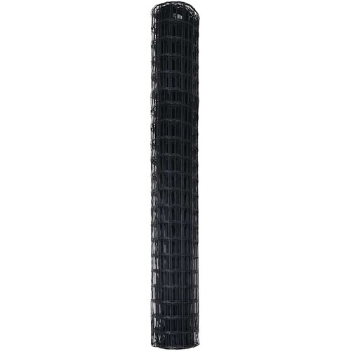 Euro ograda Crna 1,6 x 10 m Željezo prekriveno PVC-om Slike