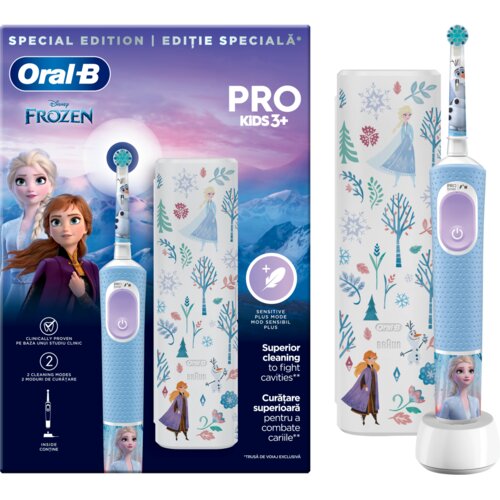 Oral-b Putni set Električna četkica za zube za djecu Pro Kids Frozen, Plava Cijene
