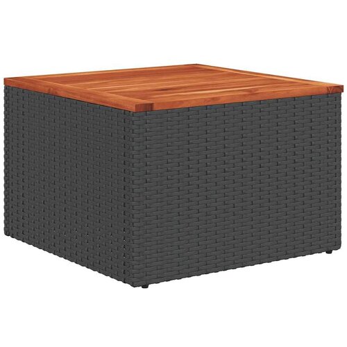  Vrtna garnitura - 8-dijelni set vrtnih sofa od poliratana s jastucima crni - Crna sa spremi&amp;scaron;tem 8 Slike