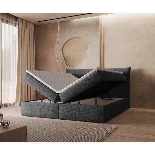 Boxxx POSTELJA Z VZMETNICO 180 cm x 200 cm , tekstil antracit Slike