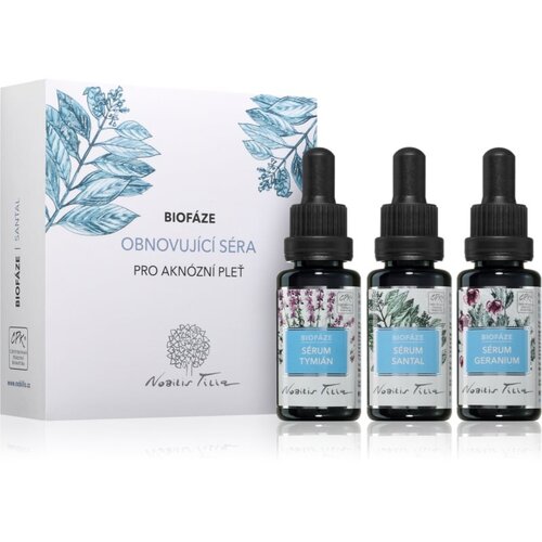 Nobilis Tilia Biof&aacute;ze Obnovuj&iacute;c&iacute; S&eacute;ra Santal poklon set za regeneraciju lica Cijene