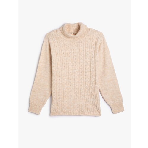 Koton Turtleneck Sweater with Knitted Hair and Long Sleeves. Soft Textured. Slike