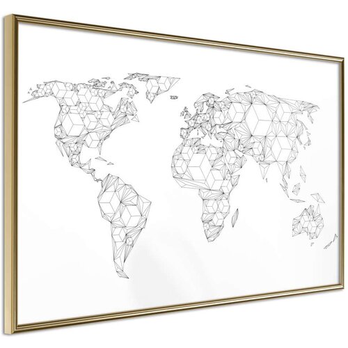  Poster - World of Diamonds and Triangles 90x60 Cijene