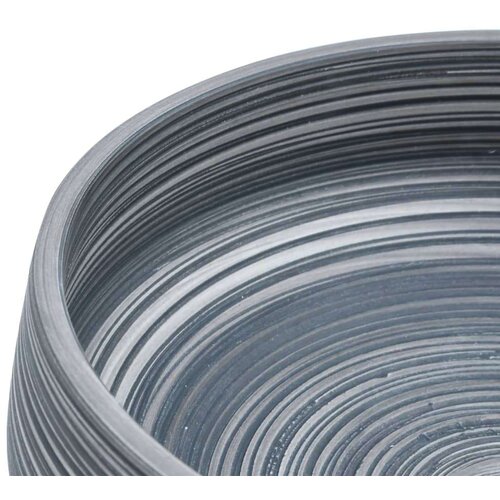  Nadpultni umivalnik siv okrogel &amp;Phi;41x14 cm keramika Slike
