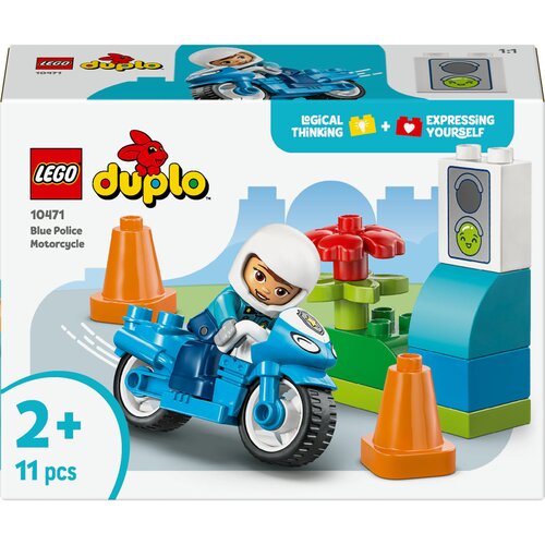 Lego duplo - plavi policijski motocikl (10471) Slike