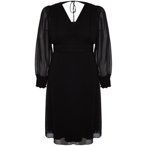 Trendyol Curve Plus Size Dress - Black - A-line Slike