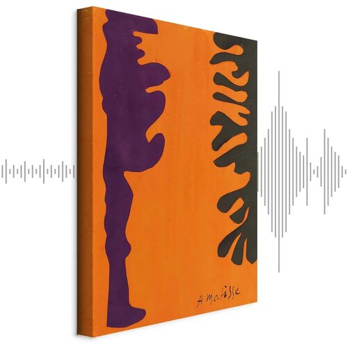  Slika - Henri Matisse – Black and Violet Arabesques on Orange 40x60 Akustična Cene