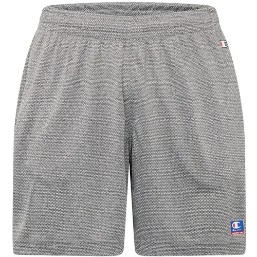 Champion Authentic Athletic Apparel Športne hlače 'Bermuda' modra / siva / rdeča / bela