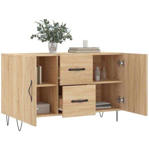 vidaXL Komoda sonoma hrast 100x36x60 cm inženirski les Cene