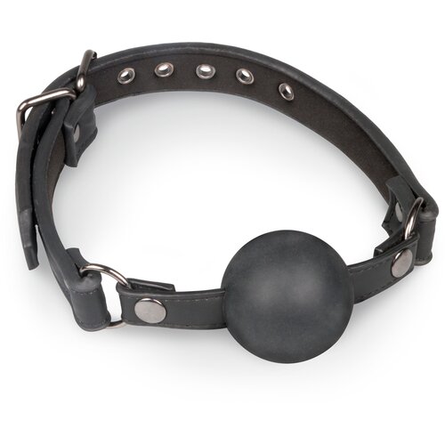 EasyToys - Fetish Collection Gag z veliko silikonsko kroglico, črn Cene