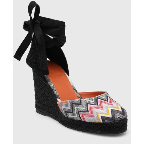 Missoni Espadrile Eva 80 črna barva, M25_001