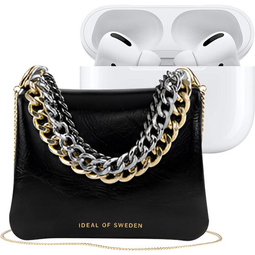 Oem IDEAL OF SWEDEN, Mini torbica za AirPods All Generation Edge model z odstranljivim naramnim trakom, Črna, (5000227506) Cene
