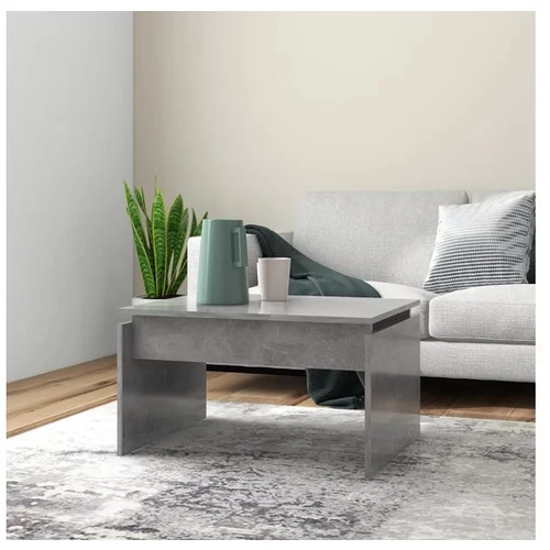  Klubska mizica betonsko siva 68x50x38 cm iverna plošča
