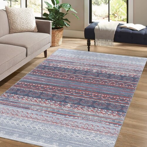 Mila Home vijolična/siva pralna preproga 80x150 cm vintage stripe &amp;ndash; Slike