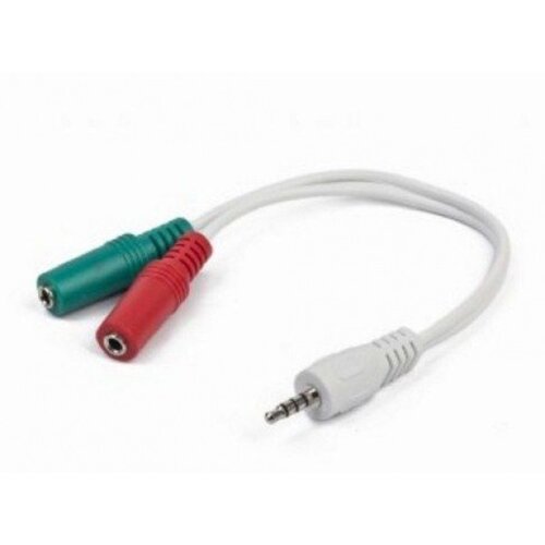 Gembird CCA-417W 2x3.5mm(slusalice i mikrofon) na 1x3.5mm(4pin), 0,2m beli Cene